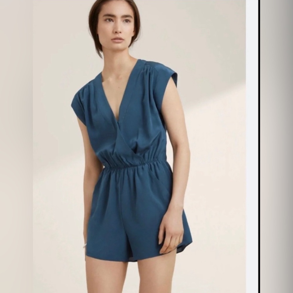 Babaton Aritzia Corbett Romper 100% Silk XS